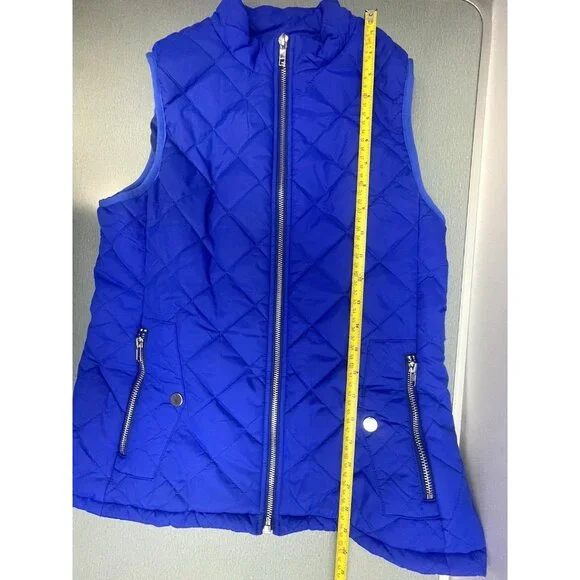 Allegra K Women's Puffer Vest Stand Collar Lightweight Gilet Quited Size Small - Picture 10 of 16